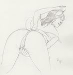  clothing dreadwolfclaw1990 eyes_closed feline female invalid_tag lynx mammal masturbation panties presenting samantha_daring sketch smile underwear 