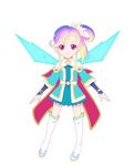  artist_request blonde_hair blue_dress blue_wings boots cape closed_mouth dress fairy fairy_wings hair_rings karia_(tales) looking_at_viewer multicolored_hair official_art purple_hair red_eyes short_hair side_ponytail sidelocks simple_background smile solo tales_of_(series) tales_of_the_rays thigh_boots thighhighs white_background white_footwear wings 