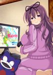  1girl game murasaki_(senran_kagura) purple_hair senran_kagura solo 