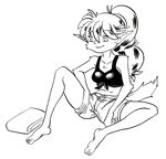  barefoot black_and_white breasts canine female fur ghoul_school grin hair mammal monochrome penandinkguy pointy_ears scooby-doo_(series) smile solo tied_shirt were werewolf winnie_werewolf 