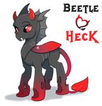  &lt;3 beetle_heck changeling demon horn invalid_color locksto mammal my_little_pony spade_tail 