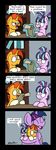  ! 2017 ?! angry biting_lip black_border bobthedalek book border comic dialogue english_text equine female friendship_is_magic group hair happy holding_character horn hug magic male mammal multicolored_hair my_little_pony open_mouth open_smile orange_hair shelf size_difference smile starlight_glimmer_(mlp) sunburst_(mlp) table text twilight_sparkle_(mlp) unicorn wide_eyed winged_unicorn wings yelling young 