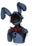  animatronic bow_tie five_nights_at_freddy&#039;s five_nights_at_freddy&#039;s_2 lagomorph lividcreativity machine mammal rabbit robot video_games withered_bonnie_(fnaf) 