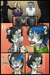  bdsm bondage bound brother brother_and_sister clothing comic feline female kidnapping leopard male mammal nekochan90 sibling sister snow_leopard twins 