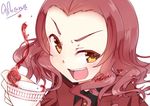  :d artist_name bad_id bad_pixiv_id bangs brown_eyes commentary_request cup epaulettes girls_und_panzer hetareeji holding jacket long_sleeves looking_at_viewer military military_uniform open_mouth parted_bangs portrait red_hair red_jacket rosehip short_hair signature simple_background smile solo spilling st._gloriana's_military_uniform tea teacup uniform v-shaped_eyebrows white_background 