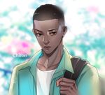  bad_id bad_pixiv_id black_eyes black_hair chiron_(moonlight) dark_skin dark_skinned_male lips male_focus matsu_(bandan) moonlight_(movie) solo teenage undercut 