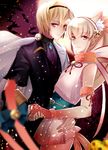  blonde_hair cosplay couple european_clothes fingerless_gloves fire_emblem fire_emblem_heroes fire_emblem_if formal gloves holding_hands japanese_clothes jewelry joker_(fire_emblem_if) joker_(fire_emblem_if)_(cosplay) kokoron450 leon_(fire_emblem_if) looking_at_viewer male_focus multiple_boys necklace ponytail red_eyes sakura_(fire_emblem_if) sakura_(fire_emblem_if)_(cosplay) simple_background smile suit takumi_(fire_emblem_if) white_background white_hair yaoi 