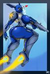  &lt;3 anthro areola bionicle blush breasts butt female gali gk733 gun lego machine nipples not_furry ranged_weapon robot side_boob solo sweat toa weapon yellow_eyes 