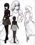  dress heels kuonji_alice mahou_tsukai_no_yoru pantyhose sketch type-moon 