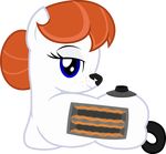  alpha_channel badumsquish blue_eyes equine fan_character freckles ginger-bread_(oc) hair hair_bun horse looking_at_viewer looking_back mammal my_little_pony orange_hair pony red_hair simple_background slots smile solo toaster transparent_background 