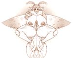  animal_genitalia anthro anus arthropod big_breasts breasts commission-mission dickgirl erection genital_slit huge_breasts insect intersex monochrome moth nipples nude slit solo spread_legs spreading thick_thighs voluptuous 