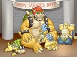  big_penis bowser brothers butt erection father father&#039;s_day father_and_son fellatio holidays iggy_koopa incest koopa koopaling larry_koopa ludwig_von_koopa male male/male mario_bros nintendo nude oral parent penis scalie sex sibling son video_games 
