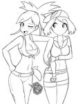  blush breasts duo female flannery_(pokemon) may_(pok&eacute;mon) nintendo not_furry pok&eacute;ball pok&eacute;mon pussy_juice starcross_(artist) video_games 