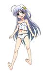  :d ahoge bangs barefoot blue_eyes blue_hair bow bow_panties camisole crotch_seam eyebrows_visible_through_hair floating full_body hair_ornament long_hair looking_at_viewer lyrical_nanoha mahou_shoujo_lyrical_nanoha mahou_shoujo_lyrical_nanoha_a's miyajima_hitoshi open_mouth panties reinforce_zwei shirt simple_background smile solo spaghetti_strap strap_slip underwear underwear_only white_background white_panties white_shirt x_hair_ornament 
