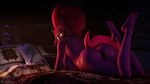  2017 3d_(artwork) anthro big_breasts book breasts butt digital_media_(artwork) doctor-sfm equine female friendship_is_magic hair horse looking_at_viewer looking_back mammal my_little_pony nude pony rear_view solo tempest_shadow_(mlp) 