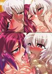  00s 2girls beatrice_kushan blonde_hair blush breast_press breasts censored dark_skin female french_kiss hug huge_breasts incest kangoku_senkan kangoku_senkan_3 kila_kushan kiss licking lilith-soft long_hair moaning multiple_girls nipples open_mouth oyu_no_kaori red_hair saliva shiny spread_legs sweat tears tongue_out twintails yuri 