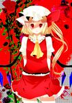  bad_id bad_pixiv_id blonde_hair flandre_scarlet hat ponytail red_eyes short_hair side_ponytail solo touhou wings yutazou 