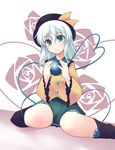  bad_id bad_pixiv_id eyes gisyo green_eyes hat heart komeiji_koishi short_hair silver_hair solo touhou 