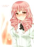  anne_sternling drill_hair katawa_shoujo mikado_shiina pink_hair school_uniform solo 