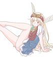  akazukin_chacha barefoot blonde_hair magical_princess open_eyes sitting 