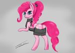  blue_eyes clothing dress earth_pony equine friendship_is_magic hair horse itarrastudios looking_at_viewer mammal my_little_pony pink_hair pinkie_pie_(mlp) pony simple_background sweater virgin_killer_sweater 
