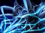  alien blue_eyes bug energy gamera_(series) giant_monster glowing glowing_eyes insect kaijuu legion_(gamera) monster 