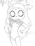  akunim anthro black_and_white breasts cartoon_hangover cat claire_(the_summoning) clothed clothing clothing_lift eyelashes feline female frown hair mammal monochrome nipples notched_ear panties pentagram shirt shirt_lift small_breasts solo the_summoning underwear 