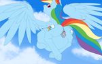  belly birth equine female friendship_is_magic hair horse m-p-l mammal multicolored_hair my_little_pony pegasus pony pregnant rainbow_dash_(mlp) rainbow_hair wings 