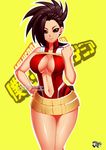  1girl black_hair boku_no_hero_academia breasts jadenkaiba large_breasts smile solo yaoyorozu_momo 