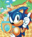  1boy highres jewelry official_art oldschool ring solo_focus sonic sonic_the_hedgehog 
