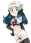  elbow_gloves hainchu hand_on_hip hikari_(pokemon) miniskirt team_rocket team_rocket_(cosplay) 