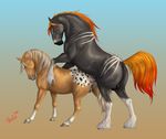  2017 anatomically_correct anatomically_correct_anus anatomically_correct_pussy animal_genitalia animal_pussy anus balls black_anus black_balls black_fur blue_eyes brown_eyes clitoris digital_media_(artwork) duo equine equine_pussy feathering female feral feral_on_feral from_behind_position fur gradient_background grey_hooves hayley_(rufciu) hi_res hooves horse male male/female male_penetrating mammal mane mounting multicolored_fur orange_mane orange_tail penetration penis pink_anus puffy_anus pussy pussy_juice quadruped rufciu rufuz sex side_view signature simple_background snout tan_mane tan_tail teats two_tone_fur vaginal vaginal_penetration white_fur 