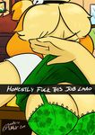  animal_crossing anthro bell big_breasts blonde_hair bra breasts canine cleavage clothed clothing clothing_lift covering_face dog female fur hair hi_res inside isabelle_(animal_crossing) mammal nintendo noodle-lu profanity selfie shirt shirt_lift signature snapchat solo text underwear video_games yellow_fur 