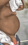  anthro balls bear belt big_penis clothed clothing cosmic51moon cum faceless_male fur half-erect humanoid_penis male mammal muscular muscular_male nude overweight overweight_male pants penis shirt slightly_chubby thick_penis topless underwear undressing 