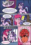  ! 2017 comic cutie_mark dialogue door duo earth_pony english_text equine eye_contact female feral friendship_is_magic hair hi_res horn horse imminent_vore mammal multicolored_hair my_little_pony open_mouth pink_hair pinkie_pie_(mlp) pony saliva shrabby starlight_glimmer_(mlp) teeth text tongue tongue_out two_tone_hair unicorn vore 