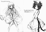  dress ke-ta monochrome sketch touhou 