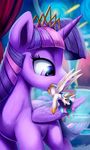  2017 cutie_mark duo equine feathered_wings feathers feral friendship_is_magic hair hi_res horn mammal micro multicolored_hair my_little_pony open_mouth ponythroat princess_celestia_(mlp) saliva twilight_sparkle_(mlp) vore winged_unicorn wings 