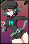  1girl bigdead93 highres pokemon pokemon_(game) pokemon_ultra_sm team_rainbow_rocket_grunt 