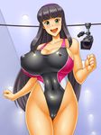  1girl breasts huge_breasts kawanuma_uotsuri long_hair saionji-ke_no_hinichijou_2_natsu_hen swimsuit 