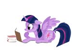  book cutie_mark el-yeguero equine female feral friendship_is_magic hair horn jbond mammal my_little_pony pussy solo twilight_sparkle_(mlp) winged_unicorn wings 