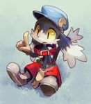  2011 anthro cat clothing collar feline footwear gem gloves hat klonoa klonoa_(series) lagomorph long_ears male mammal ovopack rabbit shoes video_games yellow_eyes 