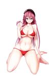  asami_lilith bikini breast_hold nao_akinari screening swimsuits trinity_seven underboob 