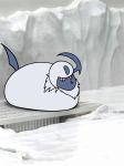  absol ambiguous_gender edit loaf mammal marine nintendo pinniped pok&eacute;mon pok&eacute;mon_(species) red_eyes slightly_chubby video_games 