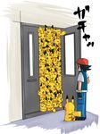 &gt;:d 2010 3:4 :3 ash_ketchum baseball_cap clothed clothing connie_yang digital_drawing_(artwork) digital_media_(artwork) dipstick_ears door ears_up fingerless_gloves fur gloves group hat human humor japanese_text large_group mammal nintendo open_mouth open_smile pants pikachu pok&eacute;mon pok&eacute;mon_(species) red_cheeks shirt smile standing stuck sweat text tongue tongue_out video_games yellow_fur 