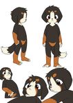  2017 anthro canine cub dog kemono male mammal manizu manmosu_marimo simple_background solo standing tagme white_background young 