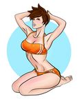  1girl bikini overwatch solo tracer_(overwatch) 