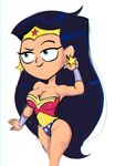  1girl breasts solo teen_titans wonder_woman 