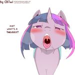  2017 blush cold-blooded-twilight equine female friendship_is_magic horse mammal my_little_pony open_mouth pony saliva solo tongue twilight_sparkle_(mlp) 