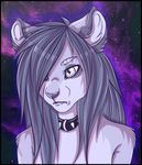  anthro badge bg cat collar cute digital_drawing_(artwork) digital_media_(artwork) fangs feline free fur galaxy general_(disambiguation) gift glowing hair headshot invalid_color invalid_tag kiba_fang_seishin male mammal nude outside portrait psychedelic raffle rap shadow simple_background single skinny sky slim solo song spikedcollar spikes standing star starry_sky teeth trip 