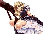  bad_id bad_pixiv_id barefoot bdsm blonde_hair bondage bound braid cameltoe copycat_(dryfood) feet kirisame_marisa leg_lift long_hair pov_feet rope see-through soles solo sweat tears toe_scrunch touhou wet wet_clothes yellow_eyes 